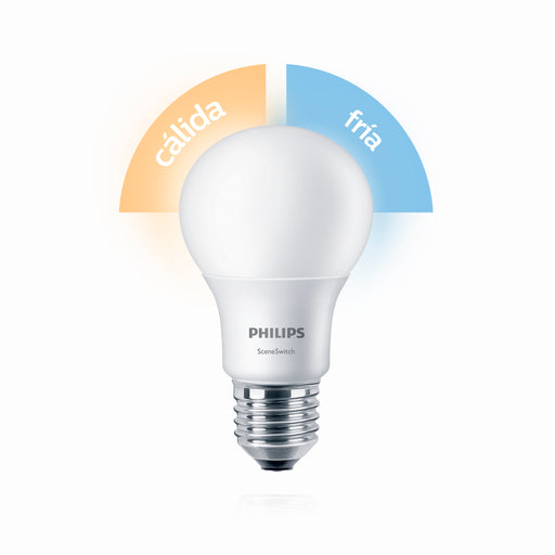 Ampolleta Led Philips Sceneswitch Luz Fria/Calida Sin Dimmer