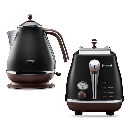 Set Desayuno Delonghi Icona Vintage Negro