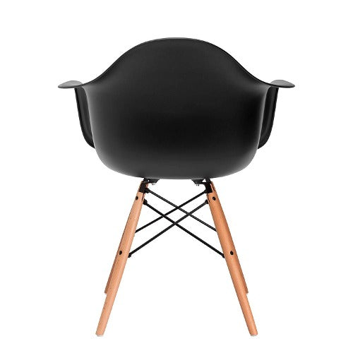 Pack 6 Silla Eames Butaca Negra DAW