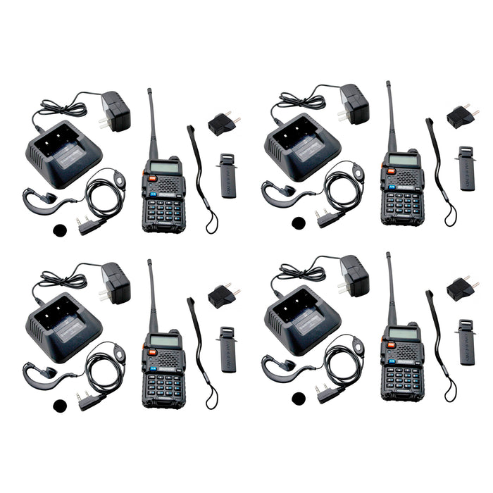 Pack 4 Handy Baofeng UV-5R