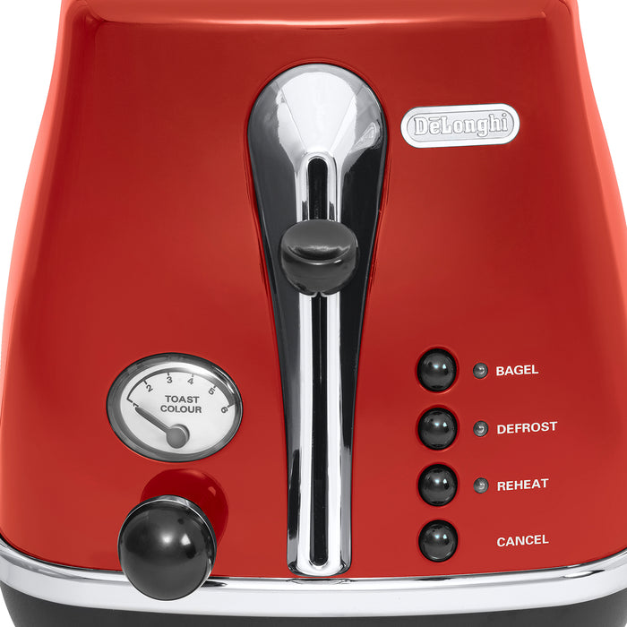 Tostador DeLonghi Icona Rojo CTO2003.R