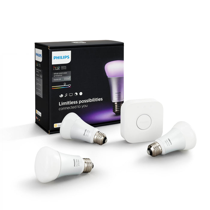 Kit Philips Hue Bridge + 10 Ampolletas Led Colores