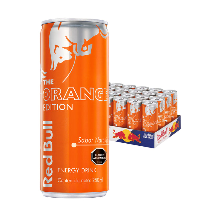 Bebida Energetica Red Bull Orange Edition 24 Latas De 250ml