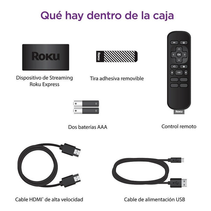 Roku Express 3930XB Caja Café