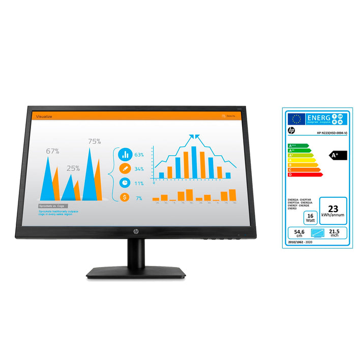 Monitor HP 21.5 Pulgadas Full HD 1920x1080 Nuevo