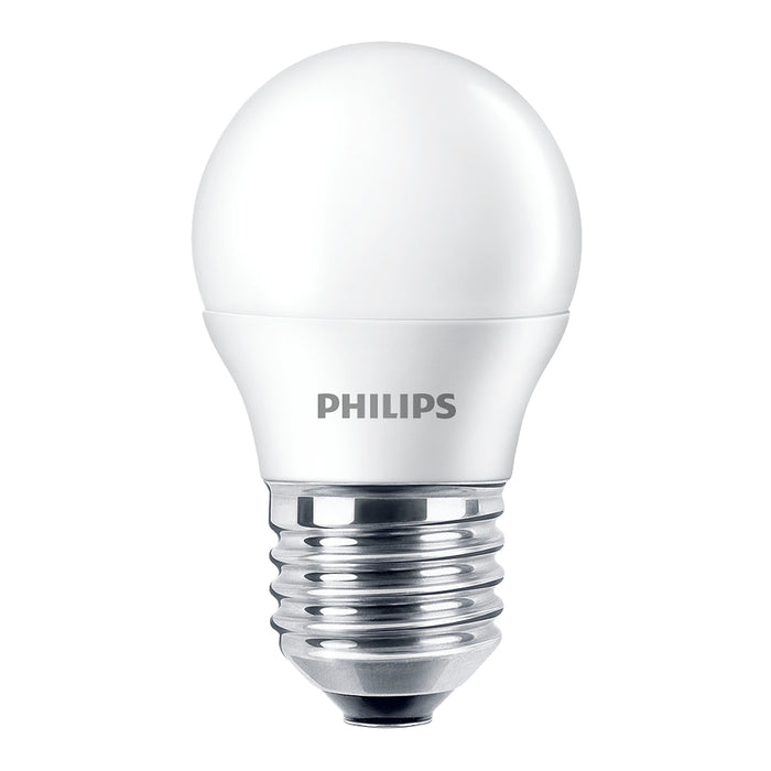 Pack 2 Ampolletas LED Philips Gota E27 G45 4W Luz Calida