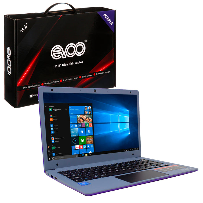 Notebook Evoo 11.6" 4GB/64GB Ultra Fino Morado