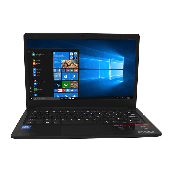 Notebook Evoo 11.6" 4GB/64GB Ultra Fino Negro