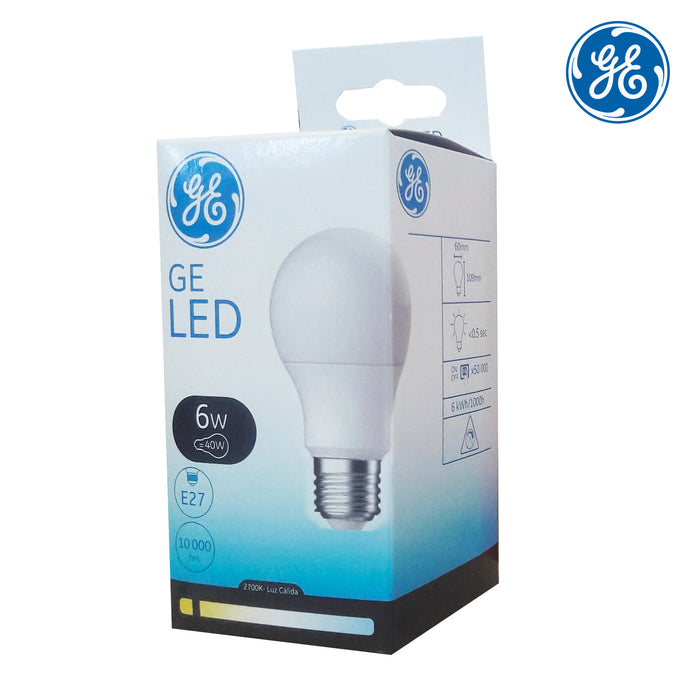 Ampolleta LED General Electric Snowcone A60 6 Watts