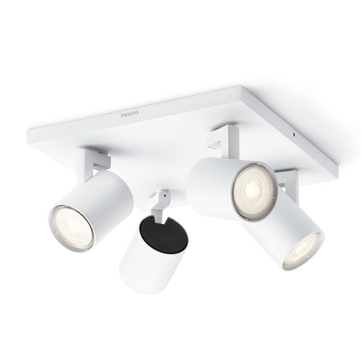 Aplique de Techo Philips Runner 4x Blanco