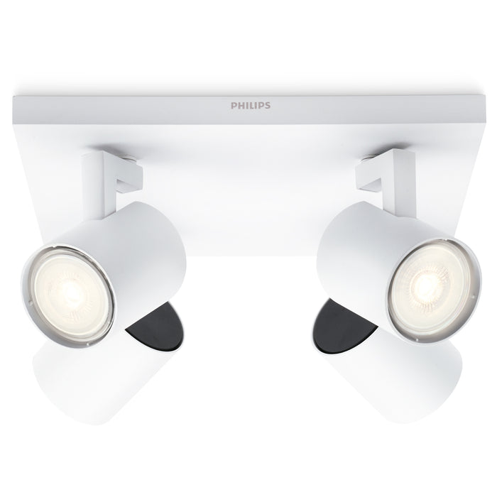 Aplique de Techo Philips Runner 4x Blanco