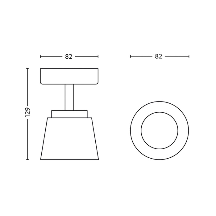 Aplique de Techo Philips Dender 1x4 Watts Blanco