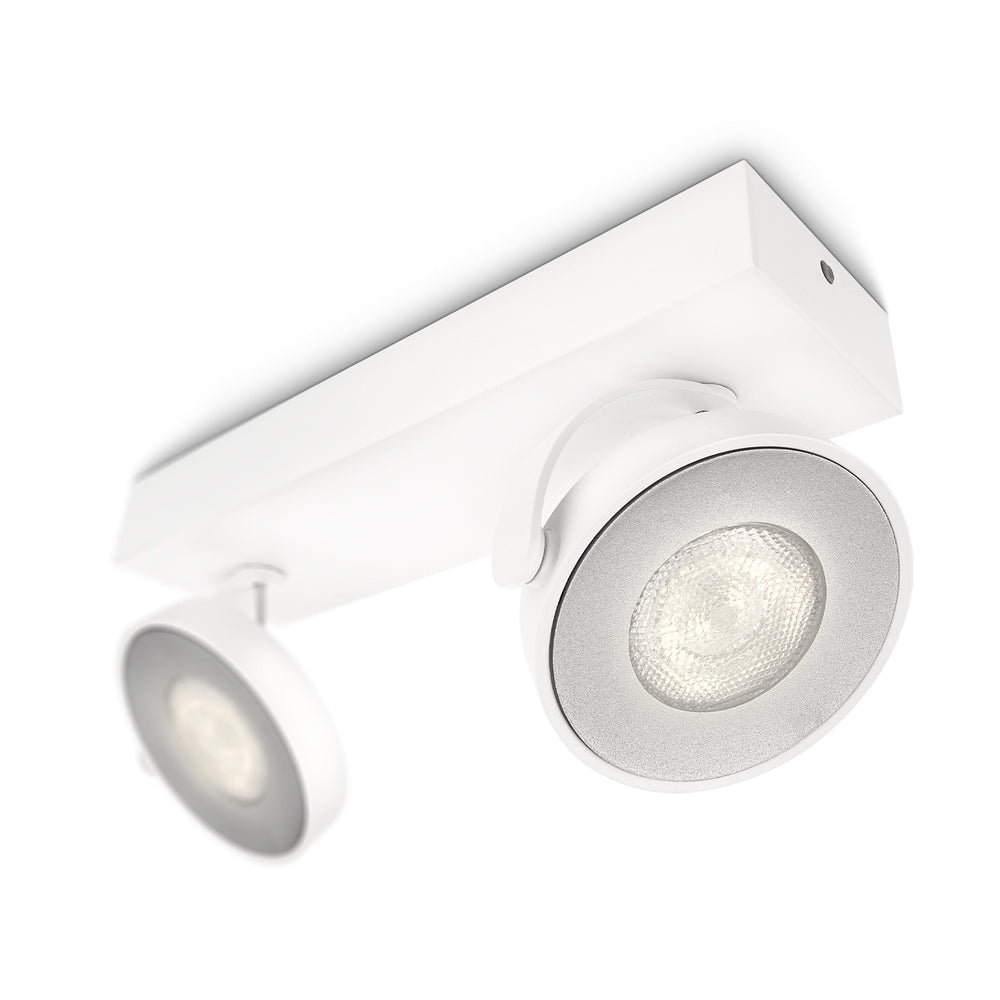 Aplique de Pared Philips Clockwork 2x4.5 Watts Blanco