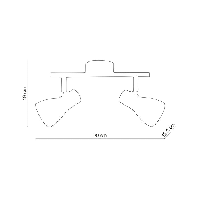 Aplique de Techo Philips Coir 2x Cromado