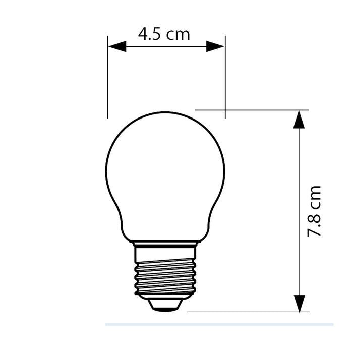 Ampolleta Led Philips Vintage Gota Calida Cristal 4w-40w