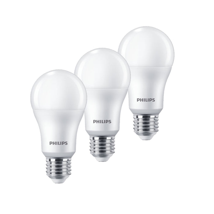 Pack 3 Ampolletas LED Philips Essential 4W E27 Calida