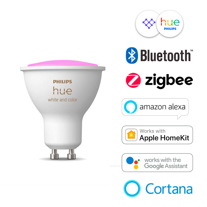 Pack Philips Hue 4 Ampolletas LED GU10