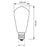 Ampolleta LED Philips Vintage Edison E27 ST64 5.5W Calida