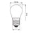 Ampolleta LED Philips Vintage Gota 3.5W P45 E27 Calida