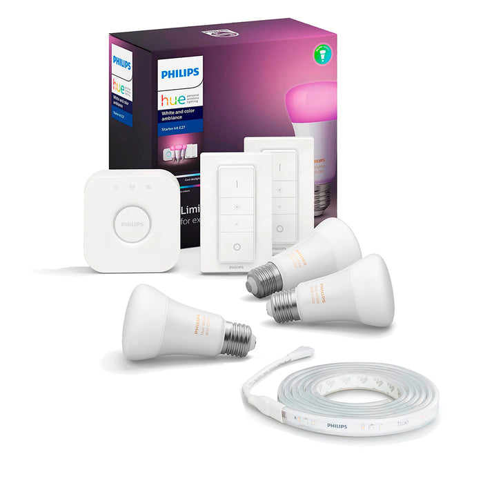 Pack Kit Inicio Philips Hue + 1 Tira LED