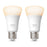 Pack Philips Hue 2 Ampolletas Hue Blanco Calido 9.5 W