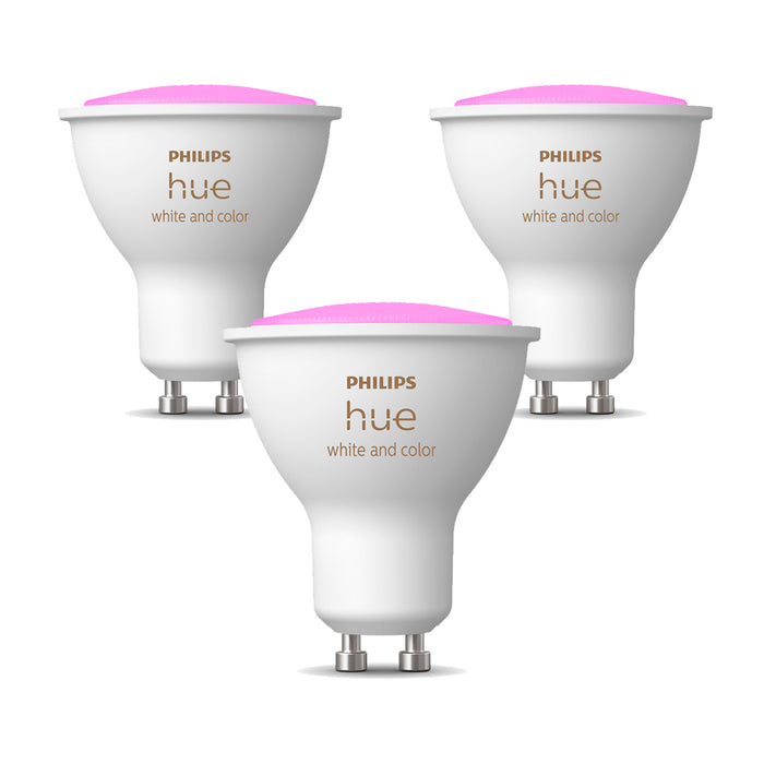 Pack Philips Hue 3 Ampolletas LED GU10