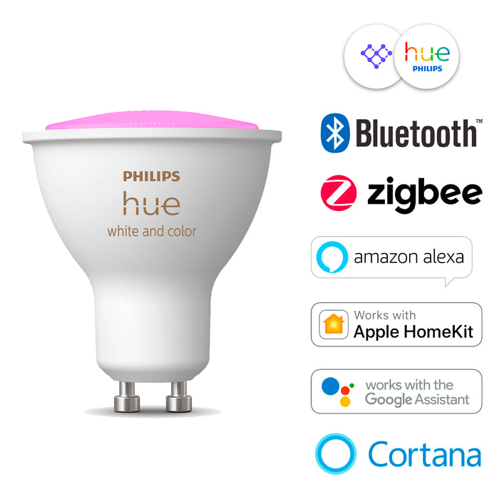 Pack Philips Hue 3 Ampolletas LED GU10