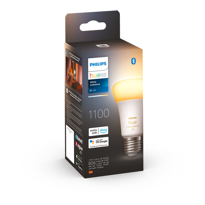 Pack Philips Hue 6 Ampolletas LED E27 Luz Fria & Calida 8w