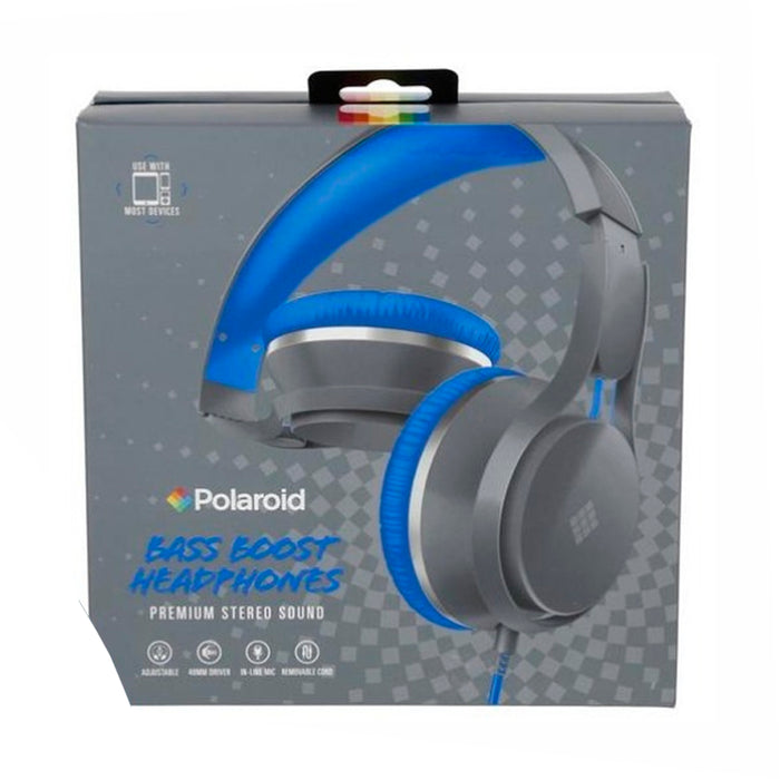 Audifono Polaroid Manos Libres Extra Bajos Jack 3.5mm Azul