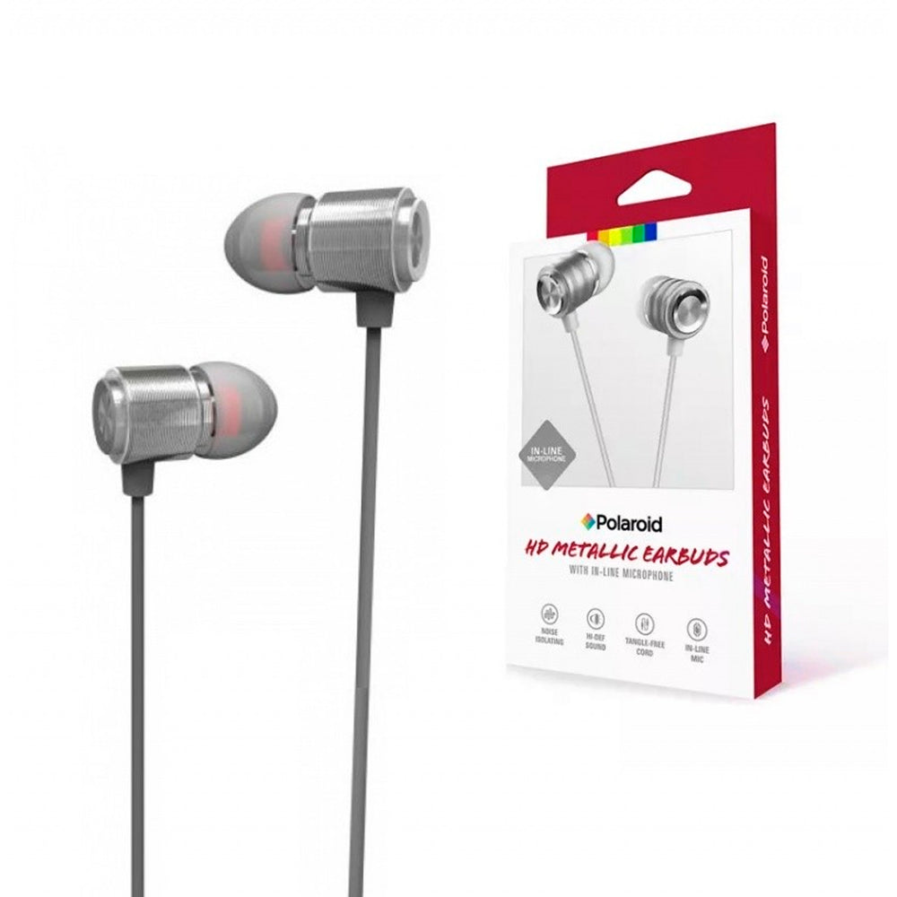 Audifono Polaroid Manos Libres Bluetooth Gris Metalico