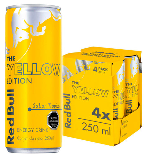 Red Bull Yellow 4 Latas 250ml