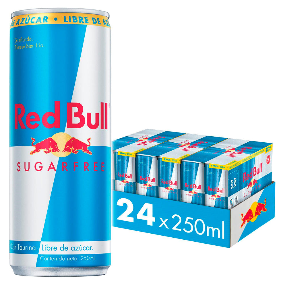 Bebida Energetica Red Bull Sugar Free 24 Latas De 250ml