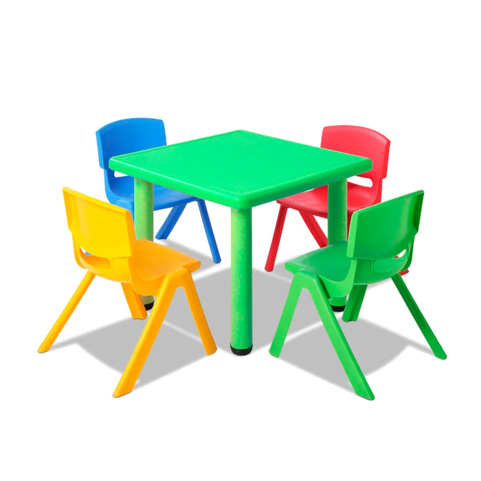 Juego de Mesa y Sillas de Plastico Niños