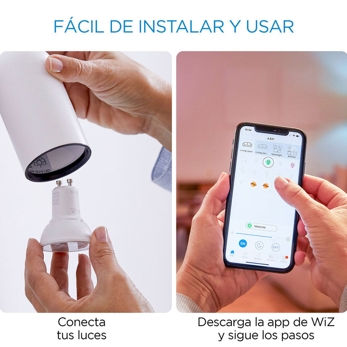 Ampolleta LED Inteligente WiZ Blanco & Colores GU10 WiFi