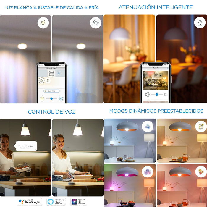 Ampolleta LED Inteligente WiZ Blanco & Colores GU10 WiFi