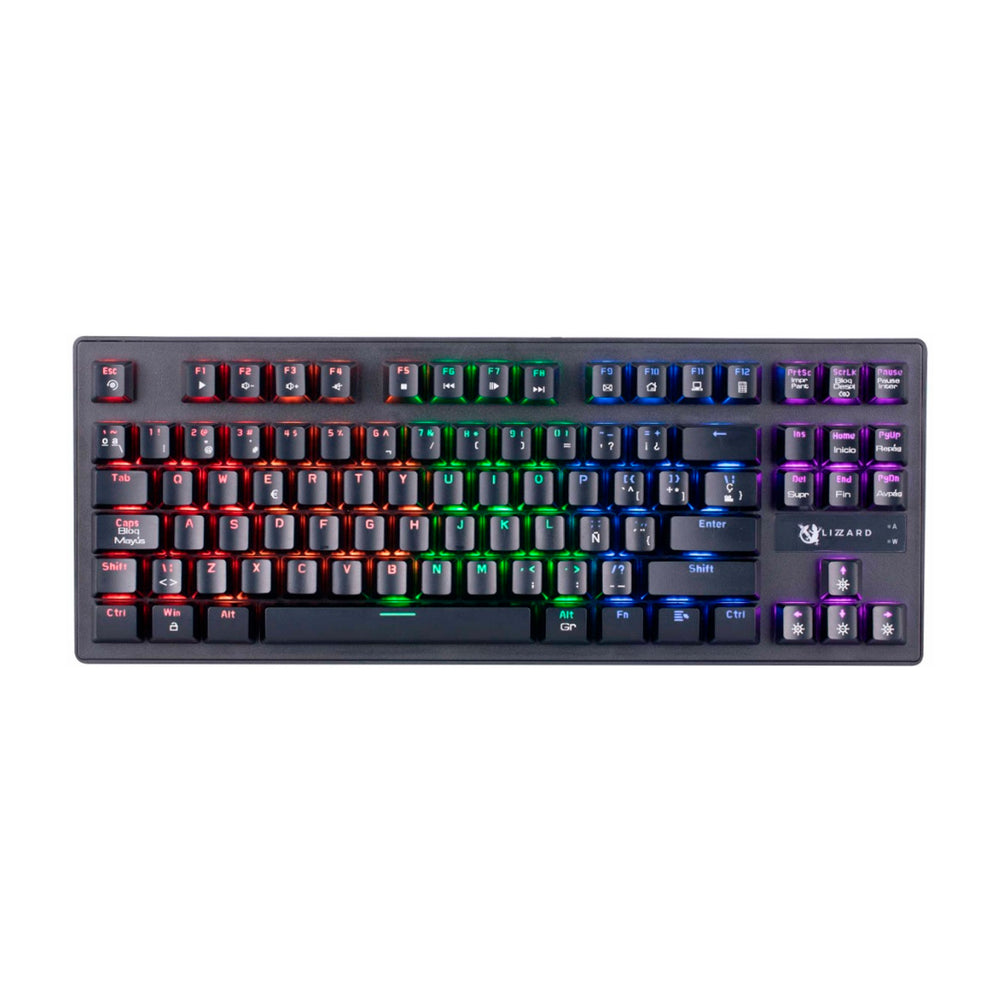 Teclado Mecanico Gamer X-Lizzard Español con Luces LED