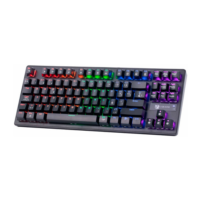 Teclado Mecanico Gamer X-Lizzard Español con Luces LED