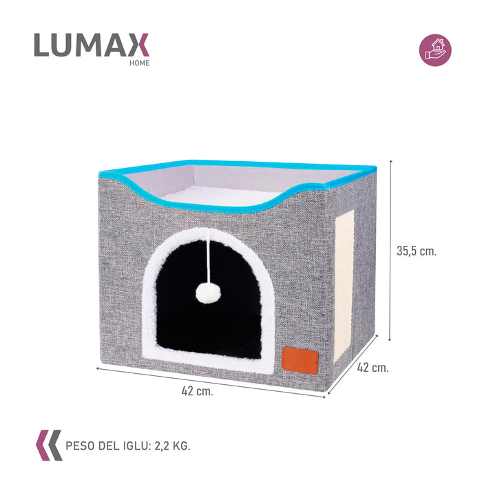 Cama Casa Iglu Para Mascotas Gato Y Perro Pequeño