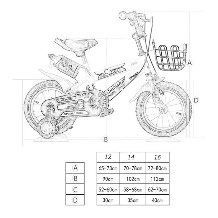 Bicicleta Infantil Antule Aro 16 Rueditas y Canasto Rojo