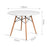 Mesa de Comedor Nordica Eames Redonda 100cm