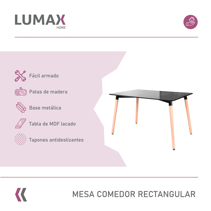 Mesa Eames 120x80 Negra