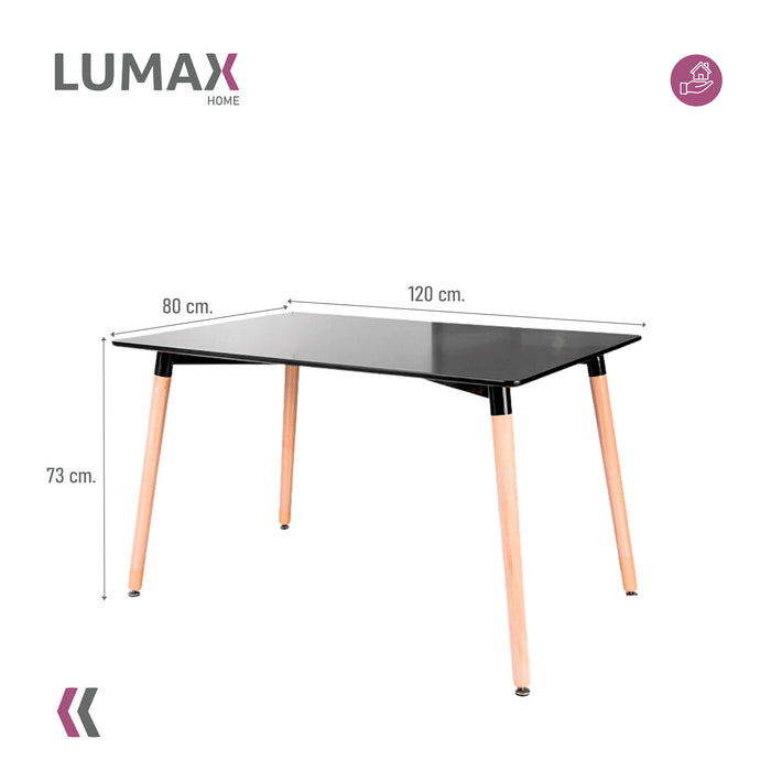 Mesa Eames 120x80 Negra