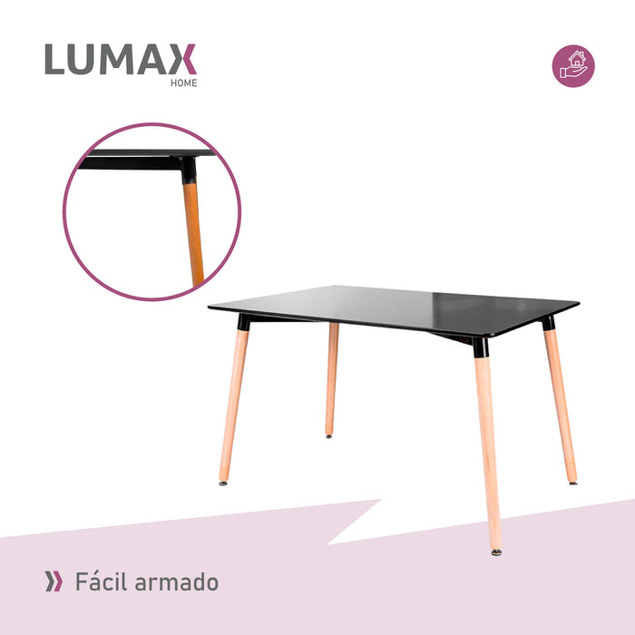 Mesa Eames 120x80 Negra