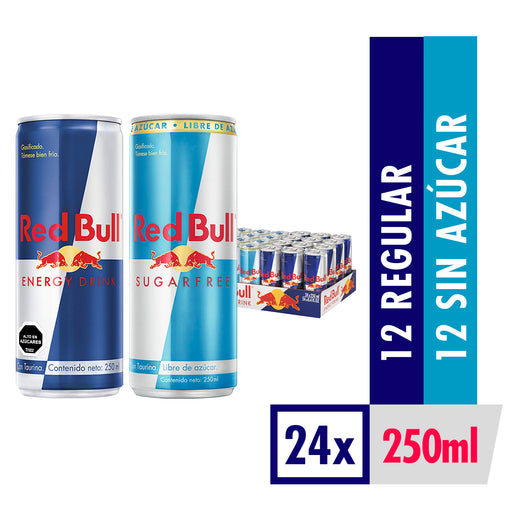 Red Bul Mix Regular & SF 24 Latas 250ml