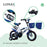 Bicicleta Infantil Lumax Aro 14 Color Azul