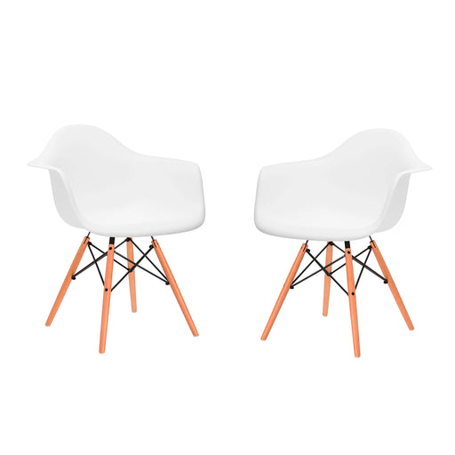 Pack 2 Silla Eames Butaca Blanca DAW