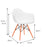 Pack 8 Silla Eames Butaca Blanca DAW