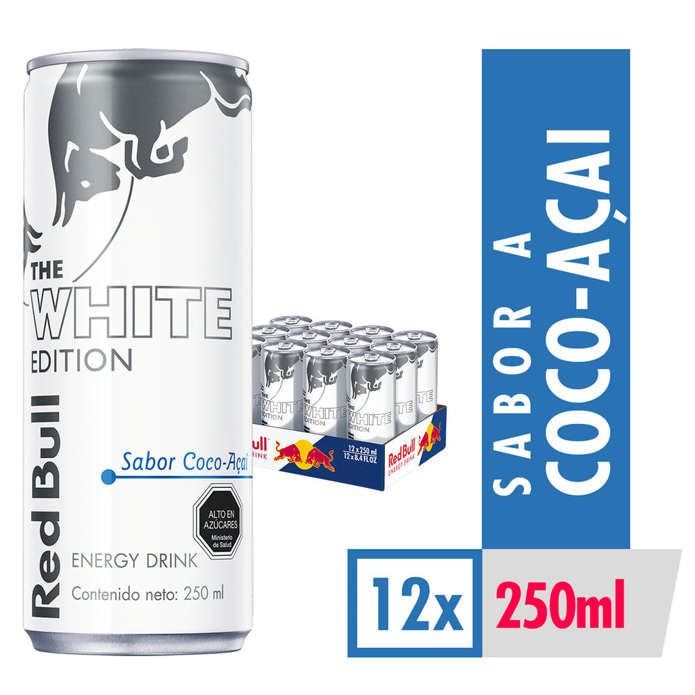 Red Bull White Coco-Acai 12 Latas 250ml