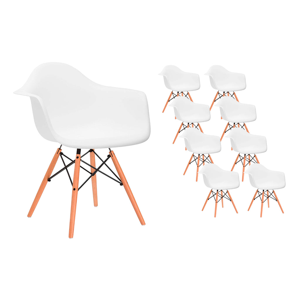 Pack 10 Silla Eames Butaca Blanca DAW